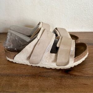 Birkenstock  Uji Antique White Nubuck/Suede Leather Regular Size 6-6.5